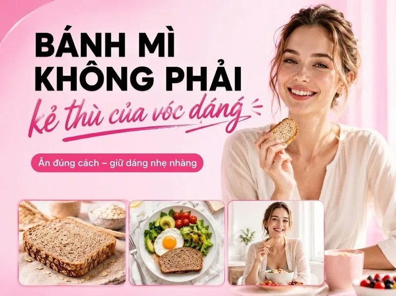Ăn bánh mì không với khẩu phần hợp lý vẫn phù hợp chế độ kiểm soát cân nặng.